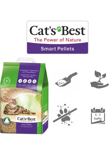 Cats Best Smart Pellet Kedi Kumu 10Lt (5 Kg)