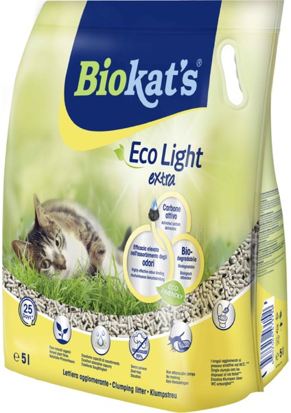 Pelet Kedi Kumu Eco Light Extra 5lt (Aktif Karbonlu)