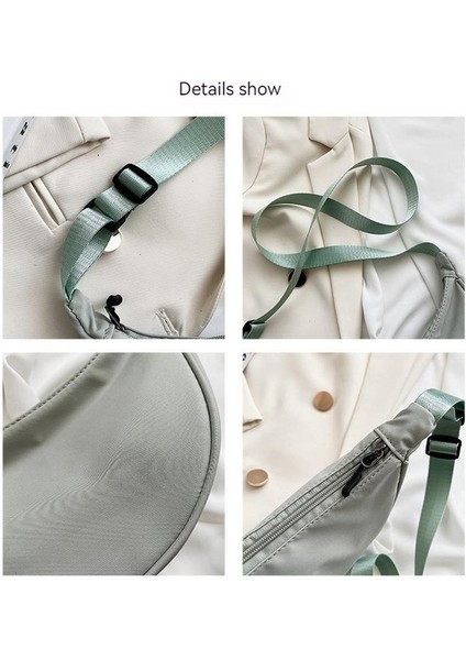 Huiding Up Yeni Stil Naylon Crossbody Hafif Koltuk Altı Tek Omuz Kanvas Çanta (Yurt Dışından)