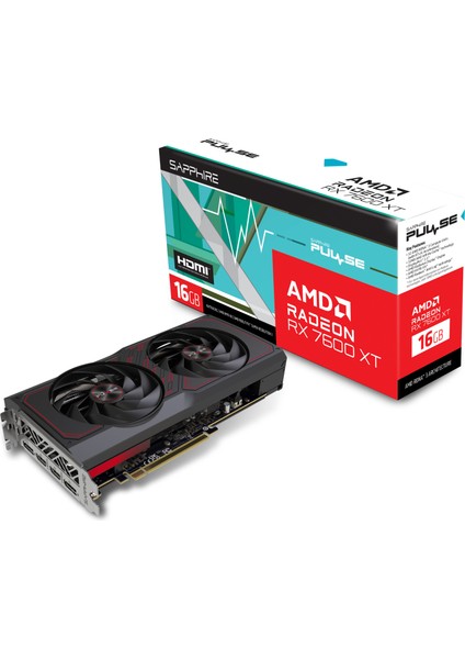 RX 7600 XT Pulse AMD 16GB GDDR6 128Bit Ekran Kartı 11339-04-20G