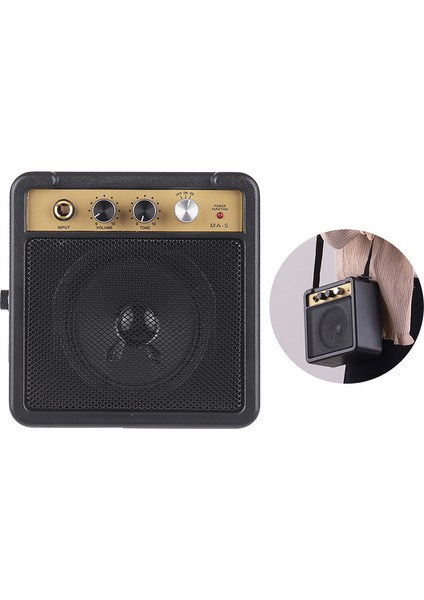 Mini Gitar Amplifikatör Amp Hoparlör 1W, 6.35MM Girişli (Yurt Dışından) fırsatları