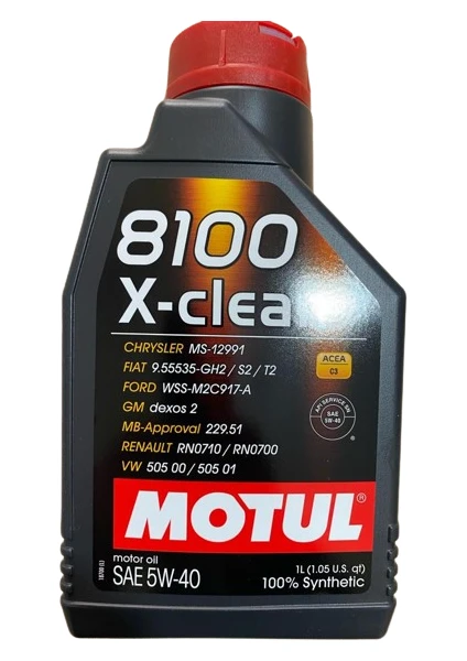 8100 X-Clean Dexos 2 5W-40 1 Lt Motor Yağı ( Üretim Yılı: 2023 )