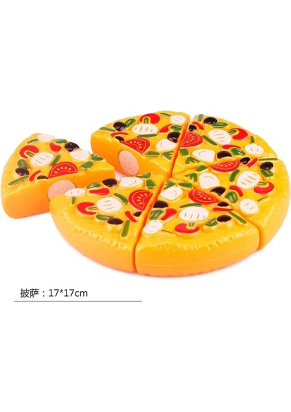Büyük Pizza Stili Oyna Pretend Oyuncaklar Eğitici Pişirme Simülasyon Minyatür Gıda Modeli Meyve ve Sebzeler Çocuklar Mutfak Oyuncaklar Çocuklar Kızlar Için (Yurt Dışından)