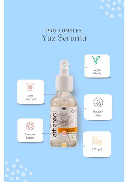 Ethereal Leke Karşıtı C Vitaminli Pro-complex Yüz Serumu 30 ml (GECE KULLANIM İÇİN) fırsatları