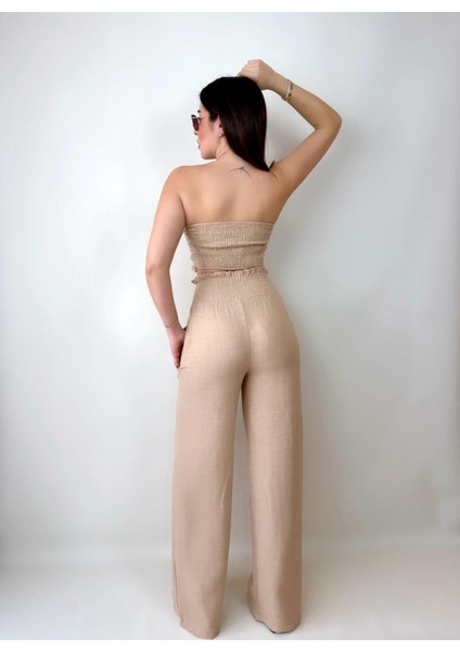 Keten Crop Pantolon Takım fırsatları