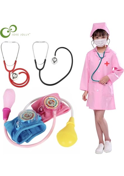 Çocuk Stetoskop Stili Çocuk Doktor Oyuncaklar Stetoskop Oyna Pretend Hemşire Beyaz Bornoz Üniforma Rol Yapma Oyunları Tıp Eğitici Öğrenme Oyuncaklar Zxh (Yurt Dışından) fiyatları