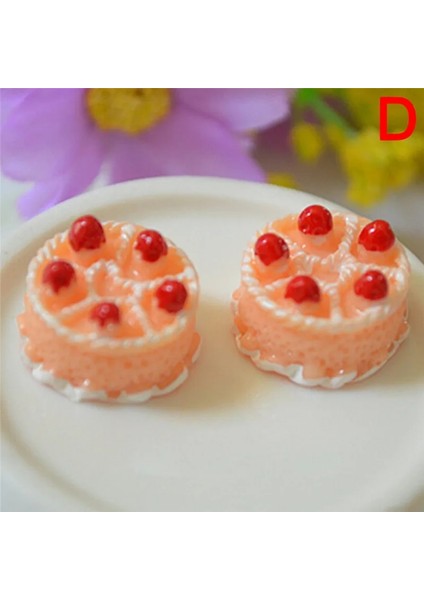 Mor Tarzı Adet Güzel Mini Kekler 1:12 Bebek Bebek Ev Mutfak Oyuncaklar Kız Sahne Modeli Pasta Biblosu Dollhouse Mutfak Oyuncak Aksesuarları (Yurt Dışından)