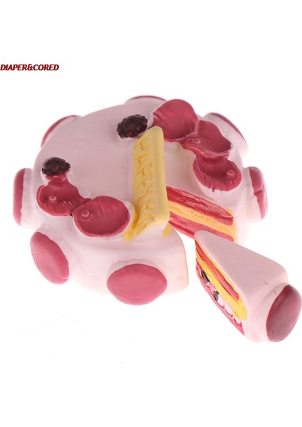 Gök Mavisi Tarzı 1- Sahte Çilekli Kek Gıda Reçine Flatback Düz Geri Cabochon Kawaii Dıy Reçine Zanaat Dekorasyon Dollhouse Minyatür (Yurt Dışından)