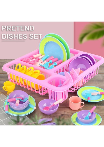 Çocuk Mutfak Oyuncaklar Oyna Pretend Sofra Yemekleri Seti Süzgeç Oyuncak ile 3 Yaşında Çocuk Toddlers Doğum Günü Hediyesi Rastgele Renk (Yurt Dışından)