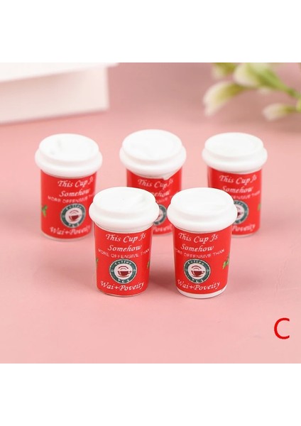 Çok Renkli Stil 1:12 Evcilik Minyatür Kahve Makinesi Mutfak Ekmek Makinesi Sıkacağı Cezve Noel Kahve Fincanı Içecek Mutfak Elektrikli Model (Yurt Dışından)