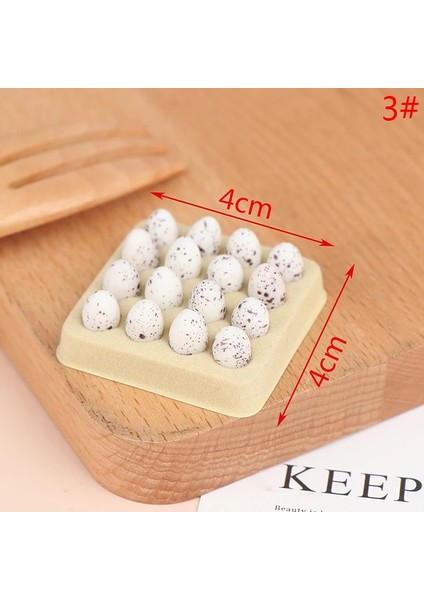 Kumral Tarzı Yeni 1:12 Ölçekli Dollhouse Minyatür Mini Yumurta ile Yumurta Tepsileri Modeli Mutfak Aksesuarları Oyuncaklar Bebek Evi Pişirme Oyunu Gıda (Yurt Dışından)
