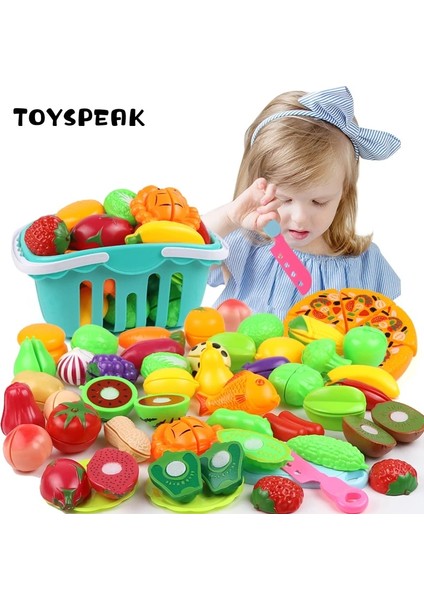 16 Adet Kit 1 Stil Oyna Pretend Oyuncak Seti Plastik Gıda Kesme Meyve Sebze Gıda Çocuklar Için Oyuncaklar Pretend Eğitici Hediye (Yurt Dışından)