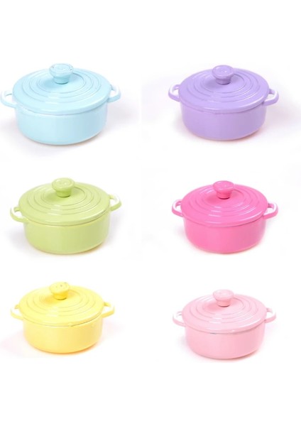 Sarı Stil 1:12 Evcilik Minyatür Mutfak Eşyaları Pişirme Gereçleri Mini Pot Kazan Kapaklı Tava Kahve Çay Bardakları Seramik Pot Oyun Mutfak Oyuncak (Yurt Dışından) indirimleri