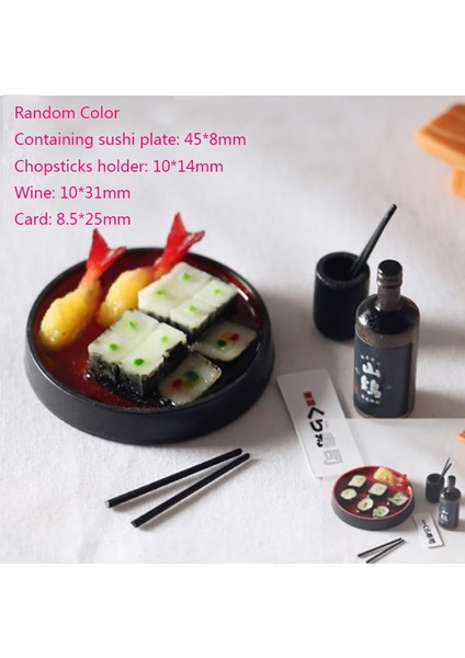 A1 Rastgele Stil Stili 1 Adet Kawaii Erkek Minyatür Dollhouse Janpanese Suşi Pirinç Gıda Bebek Evi Mutfak Aksesuarı Oyuncak (Yurt Dışından)