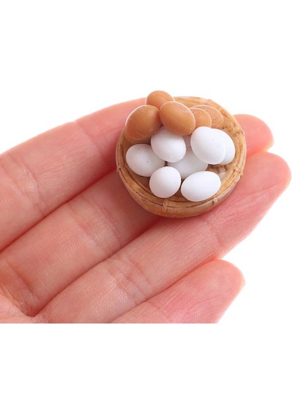 Kumral Tarzı Yeni 1:12 Ölçekli Dollhouse Minyatür Mini Yumurta ile Yumurta Tepsileri Modeli Mutfak Aksesuarları Oyuncaklar Bebek Evi Pişirme Oyunu Gıda (Yurt Dışından) fırsatları