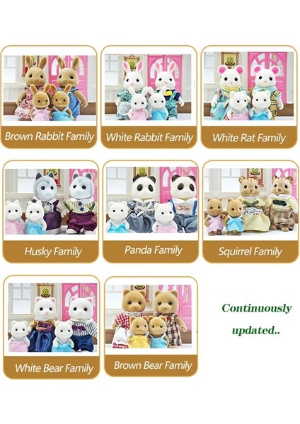 Panda Aile Tarzı Dıy Orman Hayvan Aile Çadır Seti Oyuncak Miniatura Küçük Dollhouse Mobilya Orman Aile Seti Oyuncaklar Çocuk Hediye Için (Yurt Dışından) indirimleri