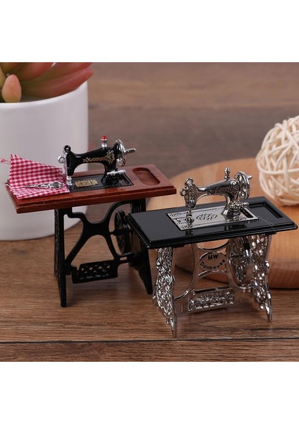 Resim Stili Olarak Dollhouse Dekor Minyatür Mobilya Ahşap Dikiş Makinesi Oyuncak Iplikli Veya Bebekler Için Aksesuarlar Kızlar Için Ev Oyuncakları (Yurt Dışından)