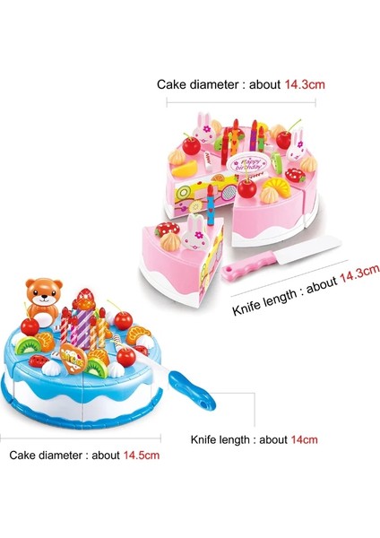 37 Pembe x Stili Yeni Dıy Kek Mutfak Oyuncak Seti Gıda Kesme Meyve Eğitici Doğum Günü Oyuncak Oyna Pretend Cocina De Juguete Bebek Çocuk Hediye Için (Yurt Dışından) indirimleri