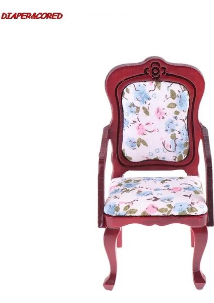Gümüş Tarzı 19 Çeşit 1:12 Dollhouse Dollhouse Minyatür Mobilya Minyatür Mobilya Maun Renkli Koltuk (Yurt Dışından)