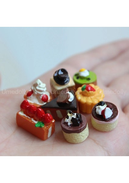 8 Adet Kek Tarzı 1:6 Minyatür Dollhouse Gıda Süpermarket Mack Simülasyon Kek Şarap Içecek Blyth Barbie Için Bebek Mutfak Aksesuarları Oyuncak (Yurt Dışından)