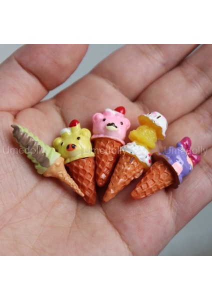 5 Adet G Tarzı Sevimli Ale Minyatür Dollhouse Dondurma Modeli Mini Dondurma Simülasyon Barbies Için Gıda Blyth Doll Mutfak Oyuncak Aksesuarları (Yurt Dışından)