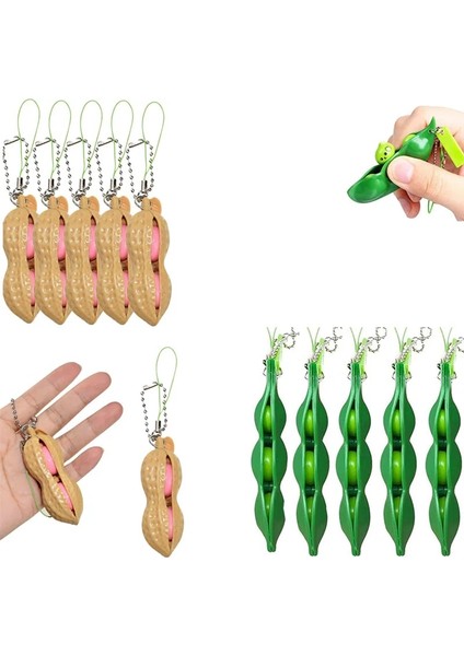 4pc Tarzı Fidget Oyuncak Squishies Fasulye Stres Rahatlatıcı Dekompresyon Anahtarlık Sonsuz Sıkmak Edamame Antistres Oyuncaklar Süslemeleri Çocuklar Hediye (Yurt Dışından)