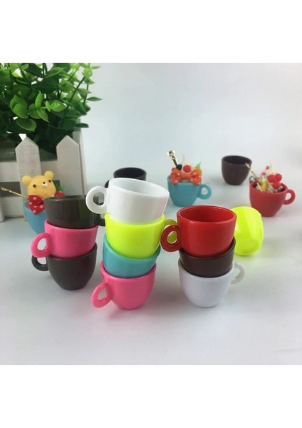 Beyaz Stil 5 Adet Ev Sofra Dekorları Bebek Aksesuarları Mini Minyatür Dollhouse Kahve Fincanı Mutfak Odası Yiyecek Içecek (Yurt Dışından)