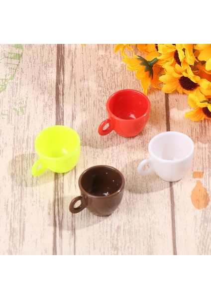 Beyaz Stil 5 Adet Ev Sofra Dekorları Bebek Aksesuarları Mini Minyatür Dollhouse Kahve Fincanı Mutfak Odası Yiyecek Içecek (Yurt Dışından)