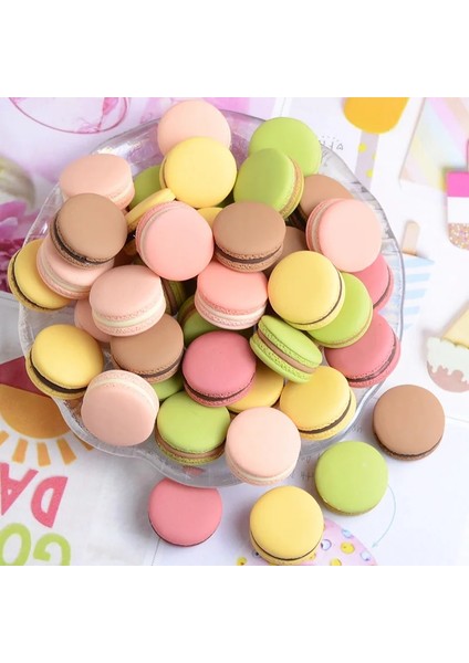 Stil2 Stili Ale Sevimli Minyatür Dollhouse Macaron Kek Bebek Mutfak Dekor Aksesuarları Için Yiyecek Oyna Pretend (Yurt Dışından)
