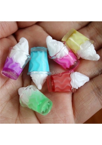 6 Adet Sundae Tarzı 1:6 Minyatür Dollhouse Gıda Süpermarket Mack Simülasyon Kek Şarap Içecek Blyth Barbie Için Bebek Mutfak Aksesuarları Oyuncak (Yurt Dışından)