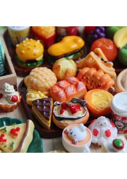 6 Adet Sundae Tarzı 1:6 Minyatür Dollhouse Gıda Süpermarket Mack Simülasyon Kek Şarap Içecek Blyth Barbie Için Bebek Mutfak Aksesuarları Oyuncak (Yurt Dışından)