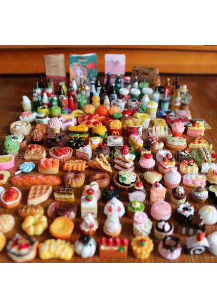 6 Adet Sundae Tarzı 1:6 Minyatür Dollhouse Gıda Süpermarket Mack Simülasyon Kek Şarap Içecek Blyth Barbie Için Bebek Mutfak Aksesuarları Oyuncak (Yurt Dışından)