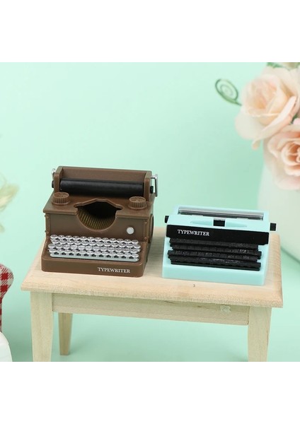 A2 Stili Yeni Sıcak！ Simülasyon Eski Daktilo Dollhouse Minyatür 1:12 Ölçekli Peri Bebek Ev Yaşamı Sahne Mobilya Oyuncaklar (Yurt Dışından)