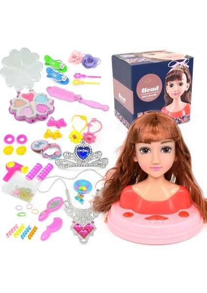 MY338-3 Stili Sıcak Satış Kafa Bebek Prenses Yarım Vücut Saç Güzellik Moda Oyuncak Doğum Günü Hediyesi Mevcut Oyunlar Çocuklar Kızlar Için Makyaj Seti (Yurt Dışından) fiyatları