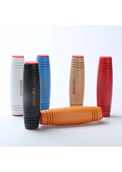 Rastgele Stil Japon Oyuncak Mokuru Fidget Stick Flip Stres Giderici Masa Oyuncak Antistres Masaüstü Rulo Oyuncak Kururin Ahşap Fidget Stick Mokuru (Yurt Dışından)