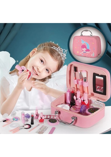 ST106-2 Stili Moda Çocuk Kozmetik Makyaj Seti Güvenli Yıkanabilir Çocuk Makyaj Seti Kutusu Prenses Güzellik Kız Bebek Oyuncakları Için Oyuncaklar Oyna Pretend (Yurt Dışından)