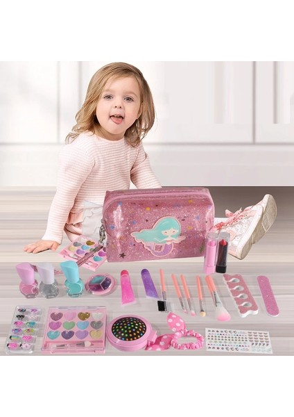 ST106-2 Stili Moda Çocuk Kozmetik Makyaj Seti Güvenli Yıkanabilir Çocuk Makyaj Seti Kutusu Prenses Güzellik Kız Bebek Oyuncakları Için Oyuncaklar Oyna Pretend (Yurt Dışından)
