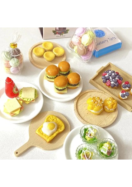 1 Takım Hamburger Tarzı 1 Takım 1:12 Minyatür Hamburger Mini Meyve Salatası Blyth Barbie Için Gıda Pretend OB11 Bjd Bebek Evi Mutfak Oyun Oyuncaklar Aksesuarları (Yurt Dışından) fiyatları