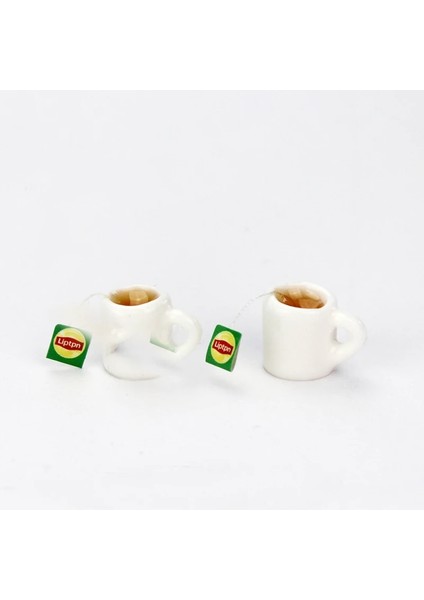 2 Adet Kupası Tarzı Dollhouse Minyatür Siyah Çay Bardağı Blyth Bjd Bebek Evi Için Set Mutfak Dekor Aksesuarları Oyuncak (Yurt Dışından)