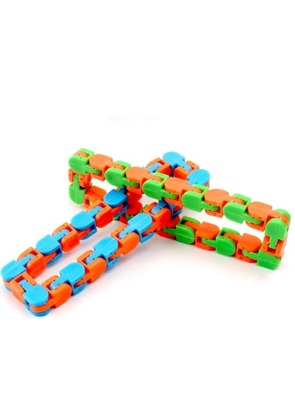 Mavi Turuncu Tarzı Metal Bulmaca Zincir Fidget Oyuncak Dekompresyon Raylı Zincir Fidget Oyuncak Stresi Azaltma Dehb En Iyi Bulmacalar El Er Duyusal Oyuncaklar Yeni (Yurt Dışından)