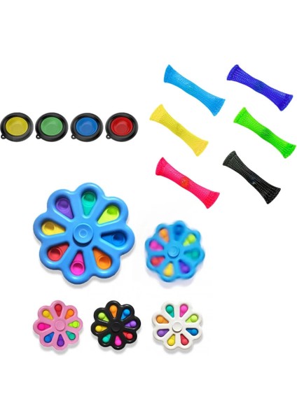 Pembe 5 Adet Tarzı Fidget Oyuncaklar Itme Kabarcık Dekompresyon Parmak Pres Rulo Örgü Marbleg Anahtarlık Çocuklar Yetişkinler Basit Stres Giderici Oyuncaklar (Yurt Dışından)