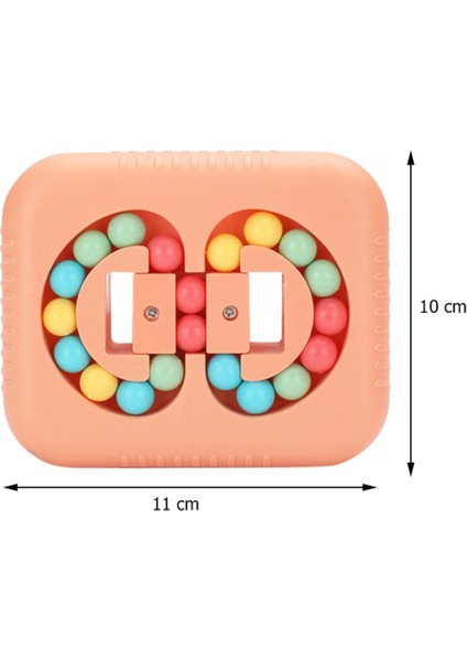 Pembe Tarzı Roterende Magic Intelligentie Vingertop Küp Disk Parmak Ucu Gyro Top Plakası Çocuklar Çift Taraflı Dönen Sihirli Kıpır Kıpır Oyuncaklar (Yurt Dışından)