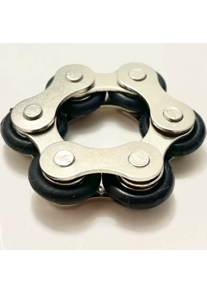 Mor Tarzı 6 Knot Yeni Anahtarlık Zinciri Fidget Oyuncak Basınç Tahliye Stres Zinciri Paslanmaz Çelik Bisiklet Zinciri Toka Anahtarlık Parmak Oyuncak (Yurt Dışından)