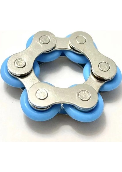 Mor Tarzı 6 Knot Yeni Anahtarlık Zinciri Fidget Oyuncak Basınç Tahliye Stres Zinciri Paslanmaz Çelik Bisiklet Zinciri Toka Anahtarlık Parmak Oyuncak (Yurt Dışından)