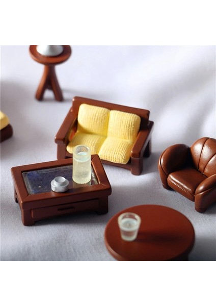 As Picture Shows Dollhouse Mini Ahşap Mobilya Bebekler Oyuncak Ev Mini Yatak Odası Takımı Dıy Miniatura Dollhouse Mobilya Çocuklar Için (Yurt Dışından)