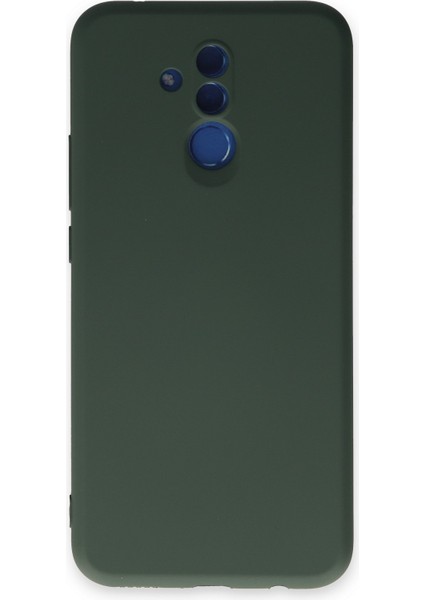 Huawei Mate 20 Lite Kılıf Nano Içi Kadife Silikon - Koyu Yeşil 300099