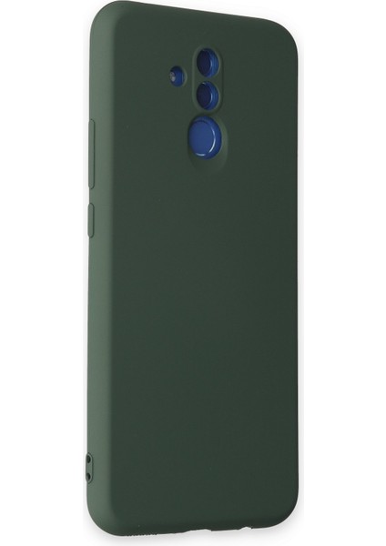 Huawei Mate 20 Lite Kılıf Nano Içi Kadife Silikon - Koyu Yeşil 300099