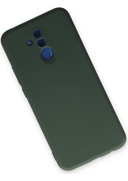 Huawei Mate 20 Lite Kılıf Nano Içi Kadife Silikon - Koyu Yeşil 300099