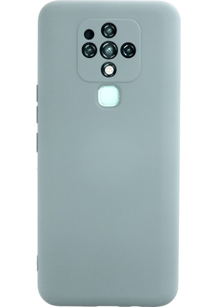 Tecno Camon 16 Kılıf Nano Içi Kadife Silikon - Buz Mavisi 300099