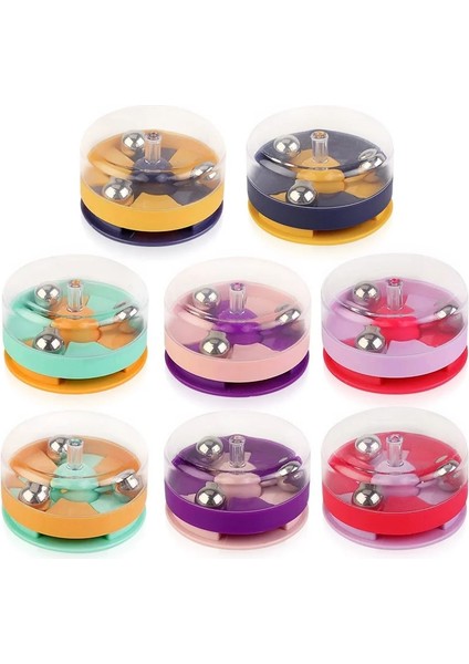 Pembe Tarzı 2022NEW Fidget Metal Mermer Boncuk Topu Yörünge Rubik'in Oyuncak Basın ve Döndür Stres Rahatlatmak Dekompresyon Oyuncak Антистресс (Yurt Dışından)